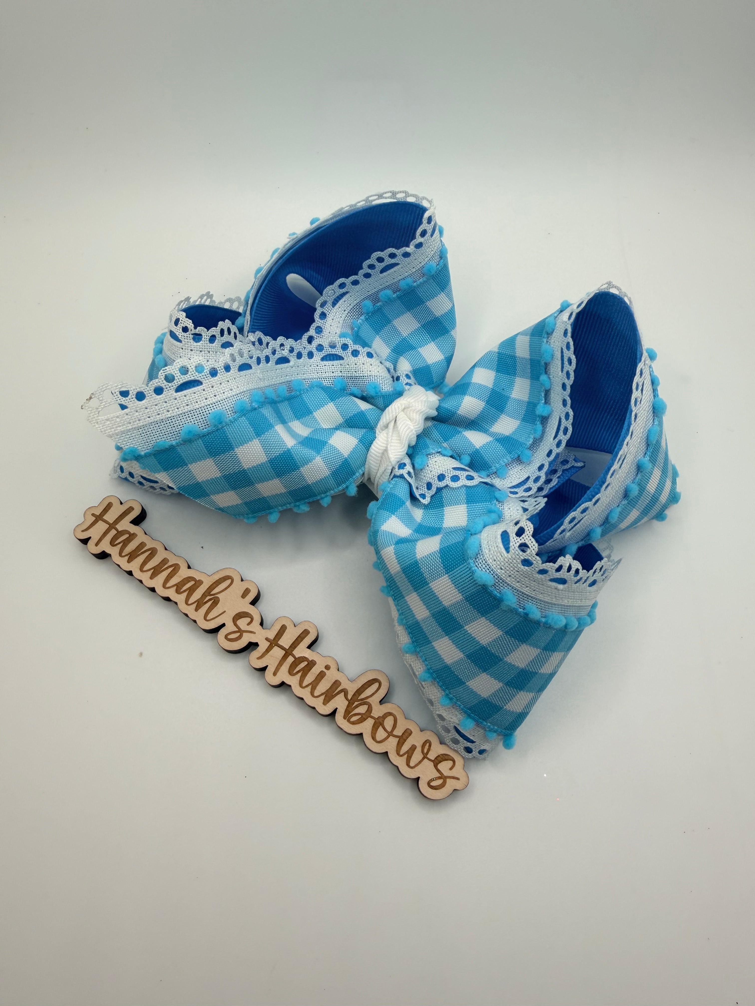 Aqua Blue Gingham