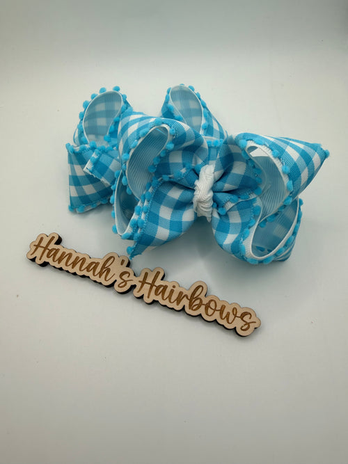 Aqua Blue Gingham