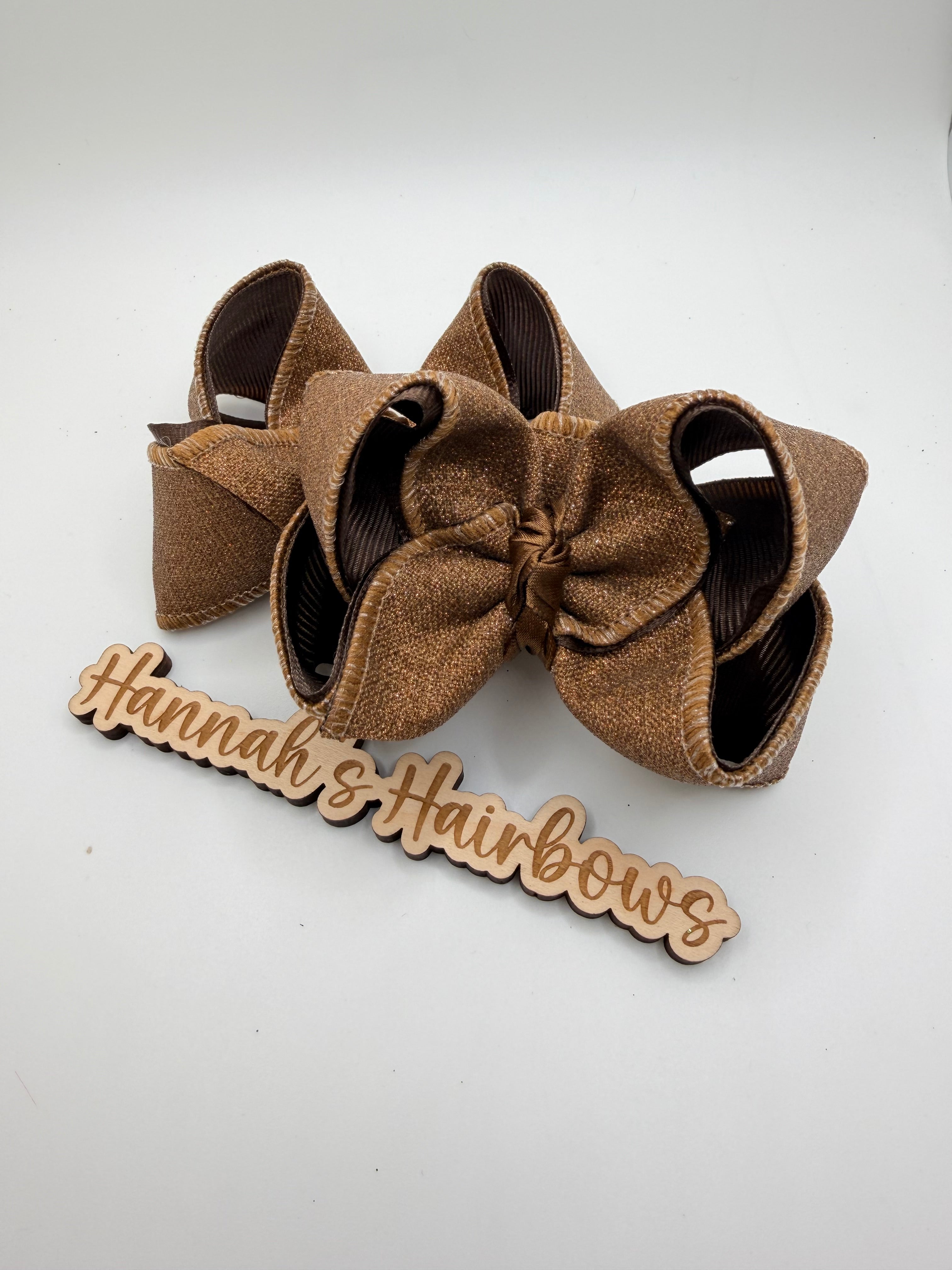 Brown Glitter Piggies