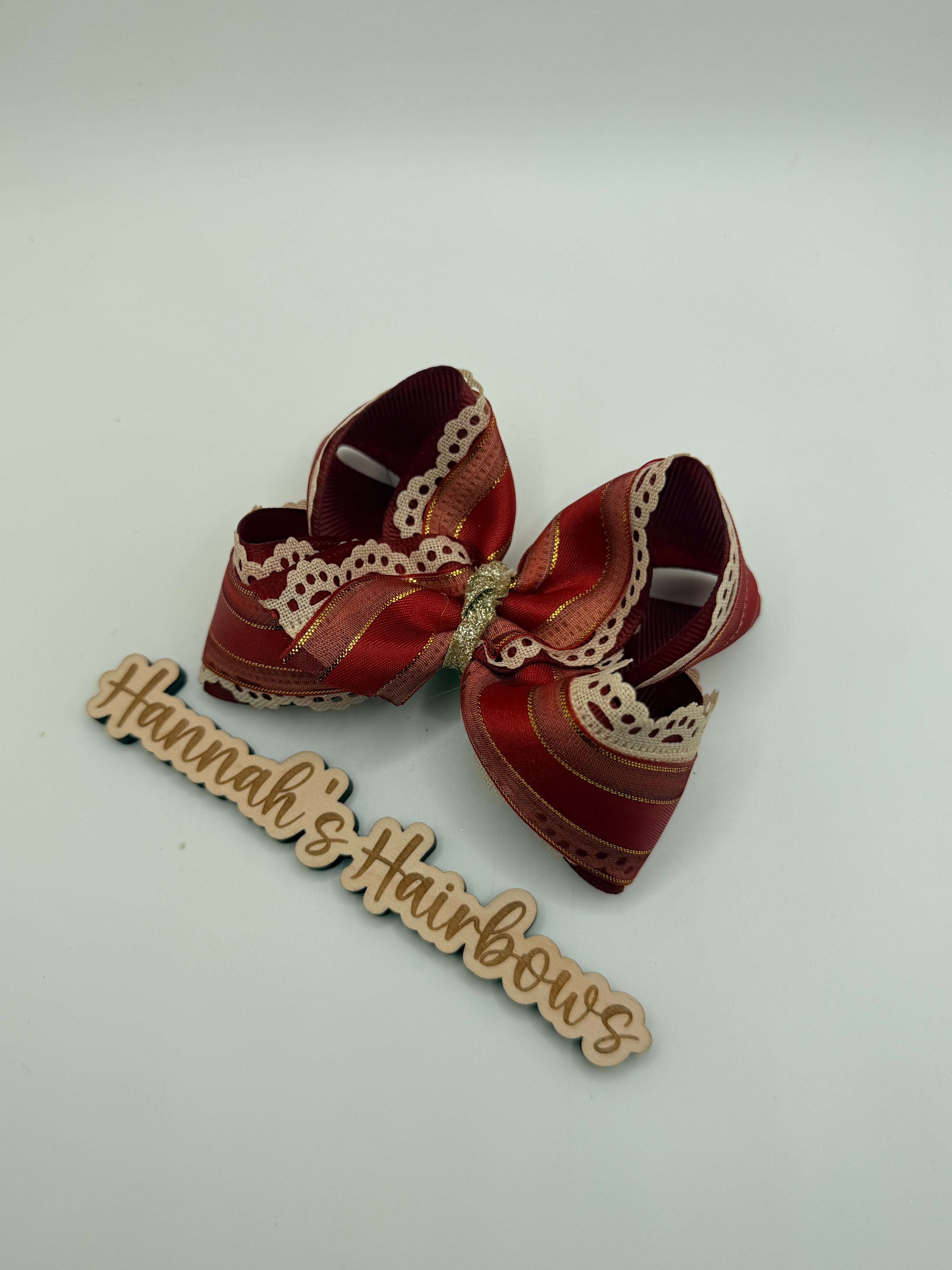 Fall Scallop Baby Bow